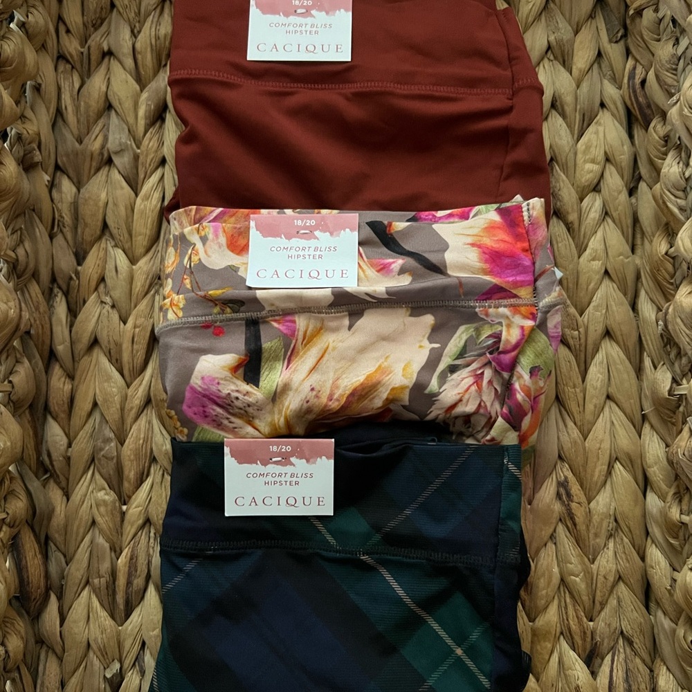 Cacique comfort bliss hipsters bundle of 3 nwt